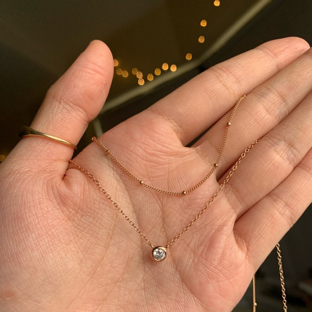Girls Crew 14k rose gold filled choker